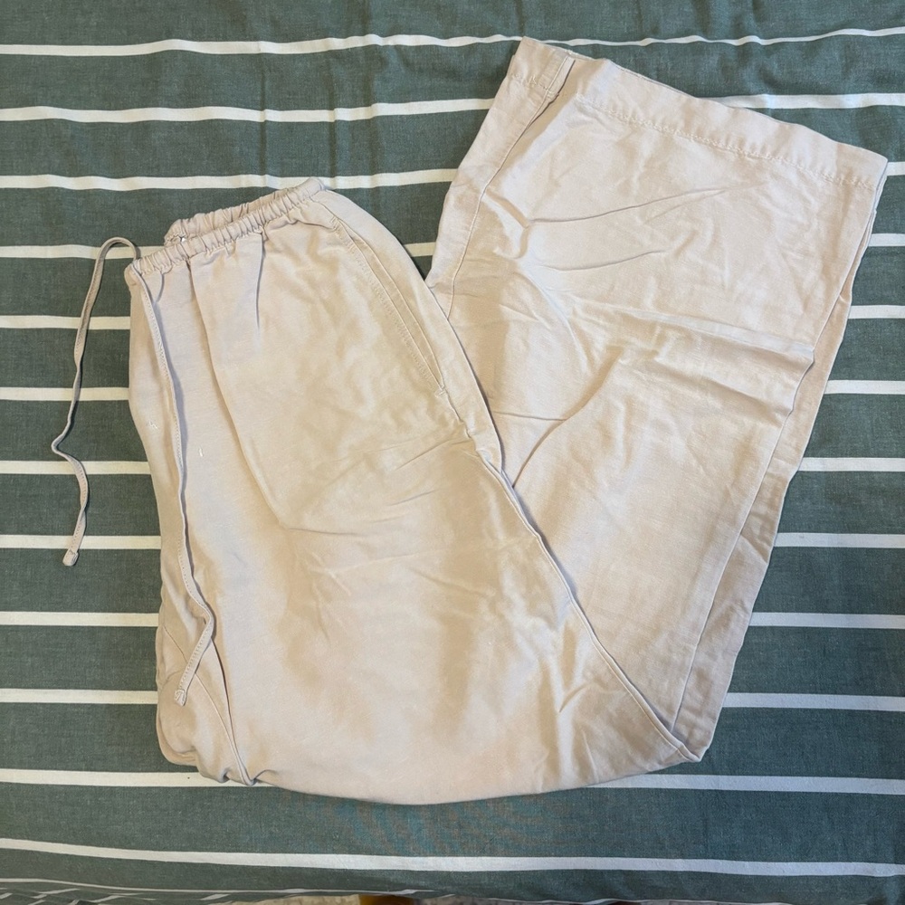 H&M Linen Wide Leg Pants
